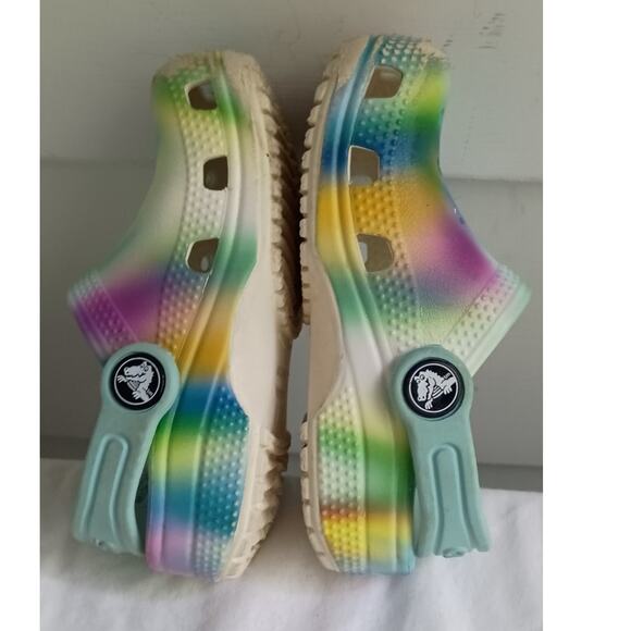 Crocs Classic Clogs Tie Die Size C7 - Picture 9 of 11